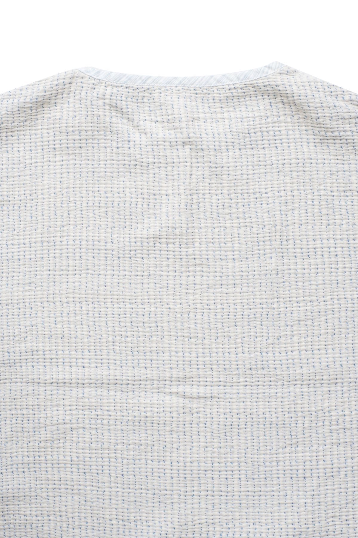 Porter Classic - SASHIKO SUPER LIGHT SWEAT SHIRT - WHITE