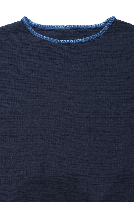 Porter Classic - SASHIKO SUPER LIGHT SWEAT SHIRT - NEW BLUE