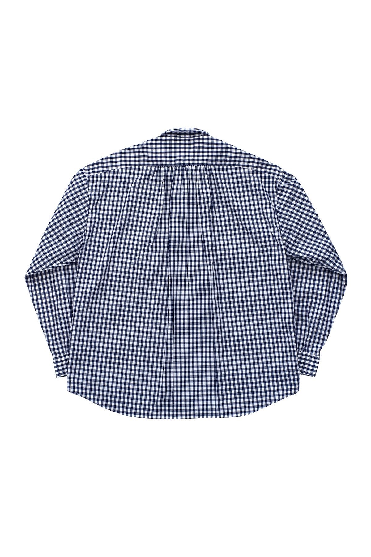 Porter Classic - ROLL UP GINGHAM CHECK SHIRT - NAVY