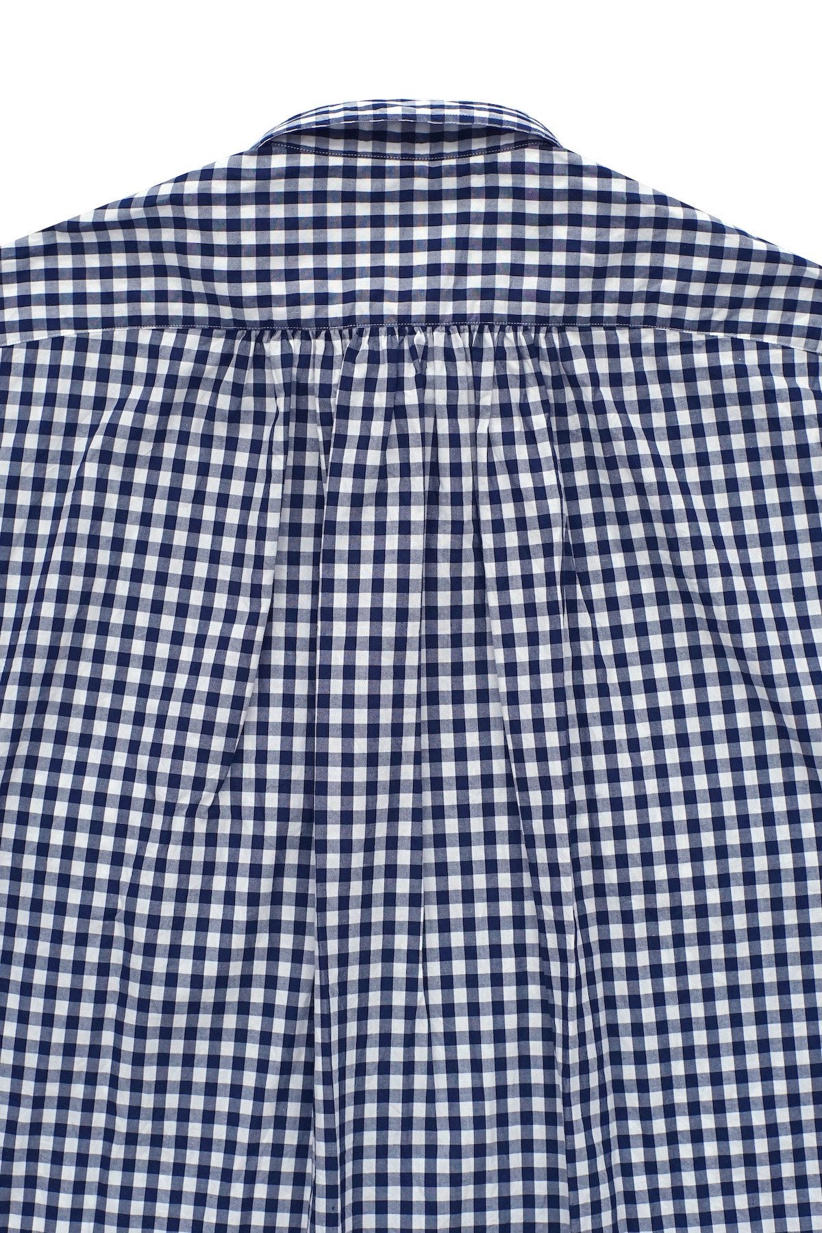 Porter Classic - ROLL UP GINGHAM CHECK SHIRT - NAVY