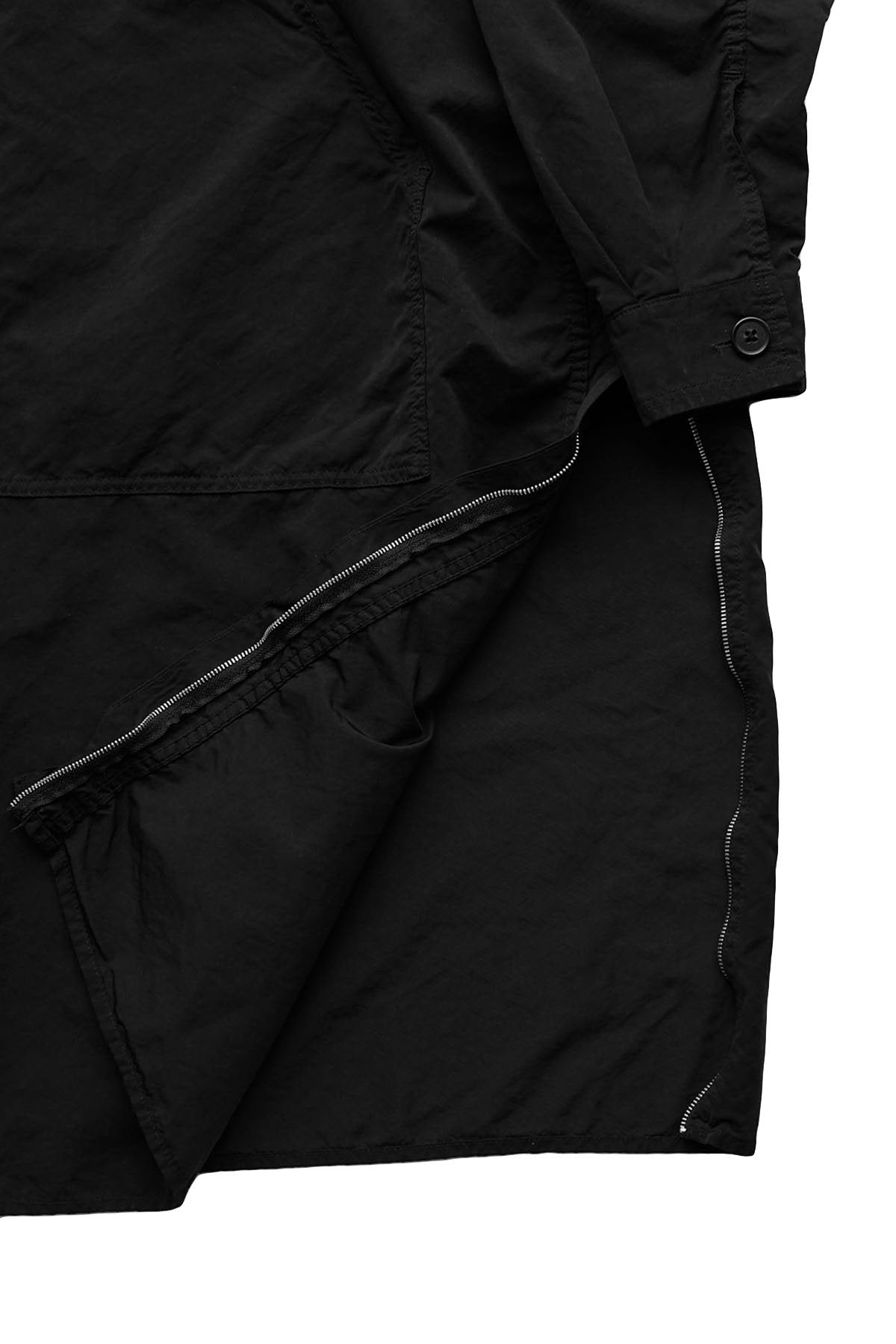 Porter Classic - WEATHER ANORAK COAT - BLACK