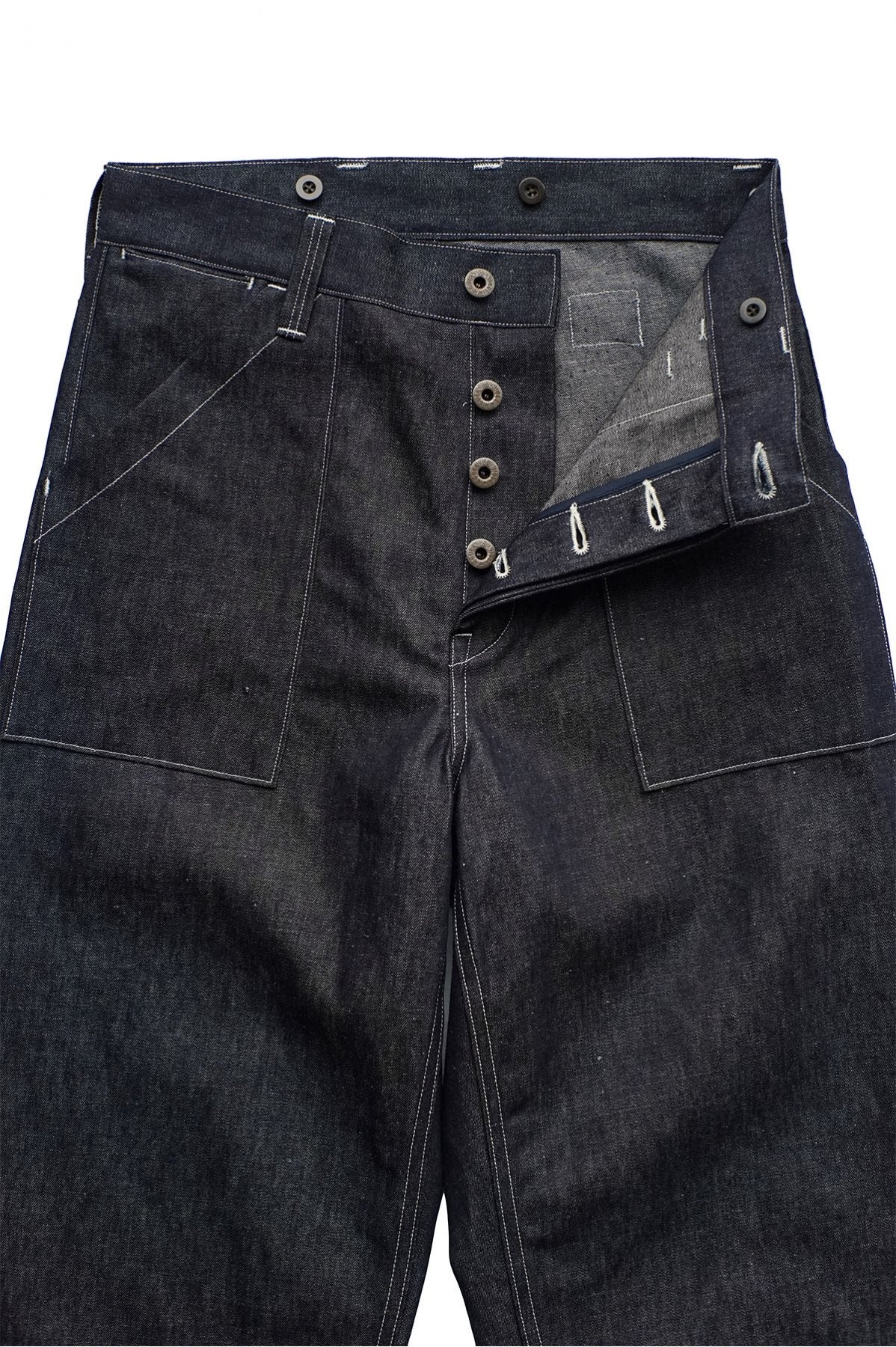 Nigel Cabourn - DECK PANT C/L DENIM - INDIGO