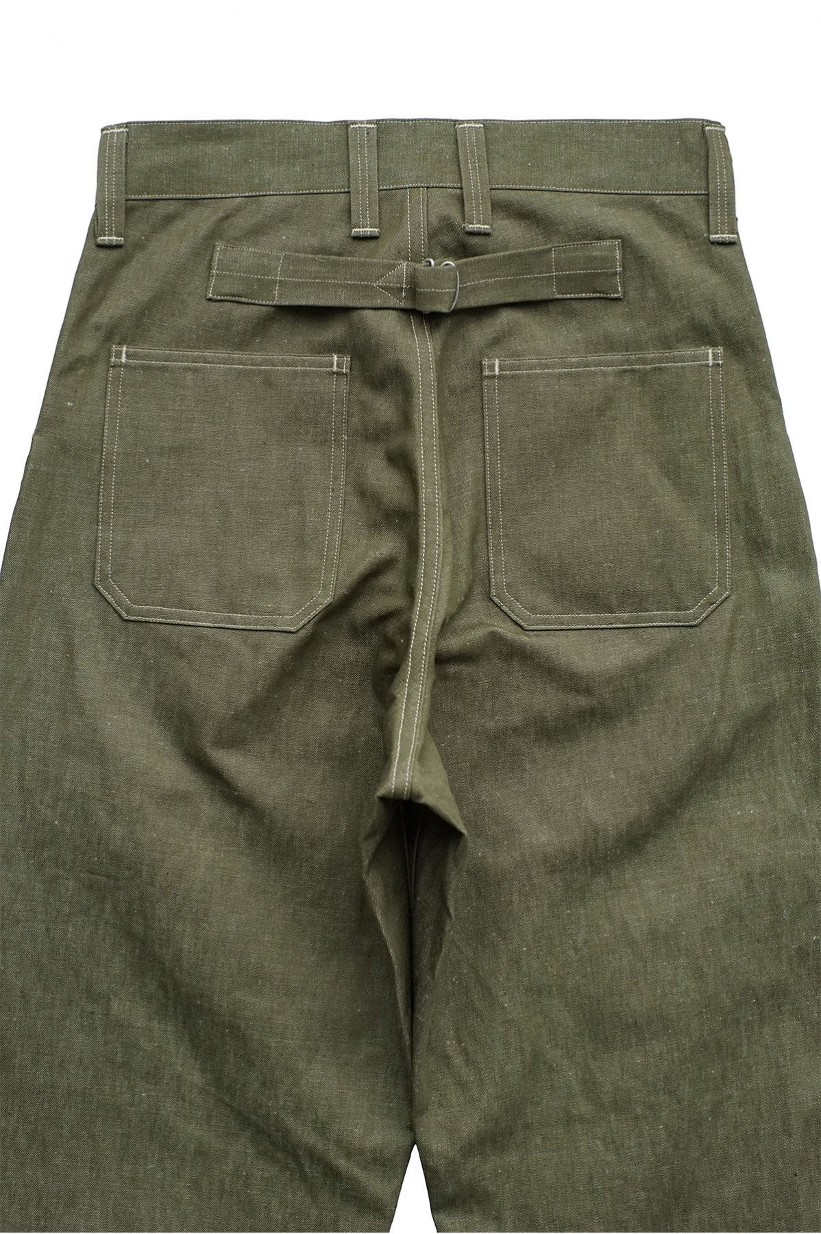 Nigel Cabourn - DECK PANT C/L DENIM - GREEN