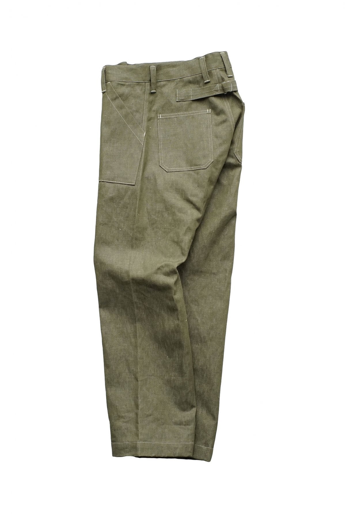 Nigel Cabourn - DECK PANT C/L DENIM - GREEN