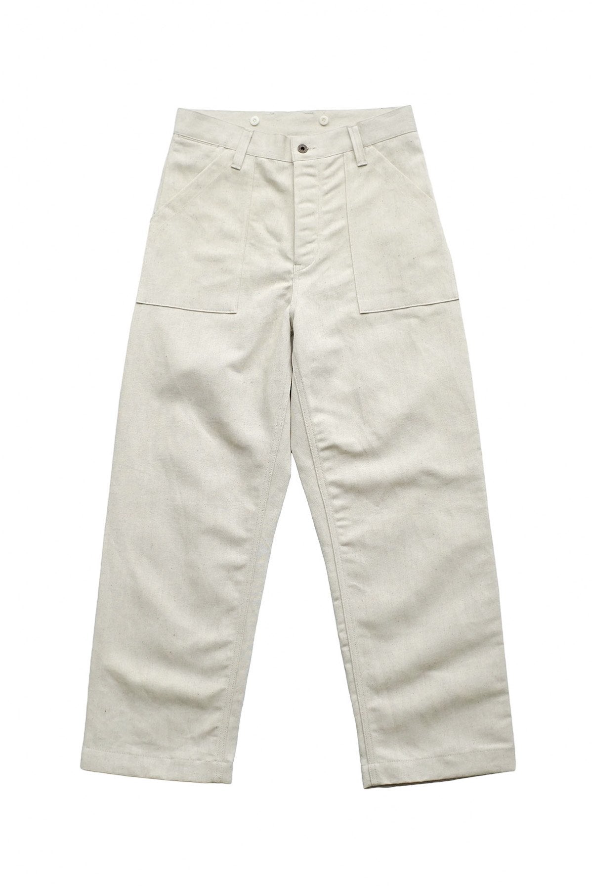 Nigel Cabourn - DECK PANT C/L DENIM - IVORY