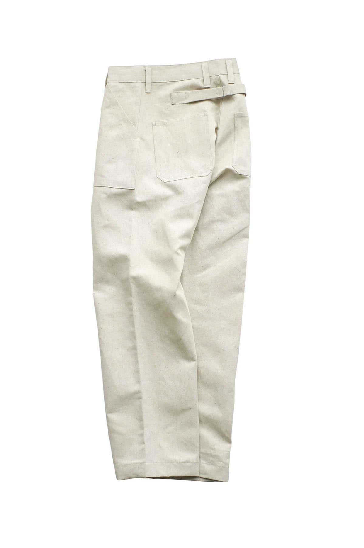 Nigel Cabourn - DECK PANT C/L DENIM - IVORY