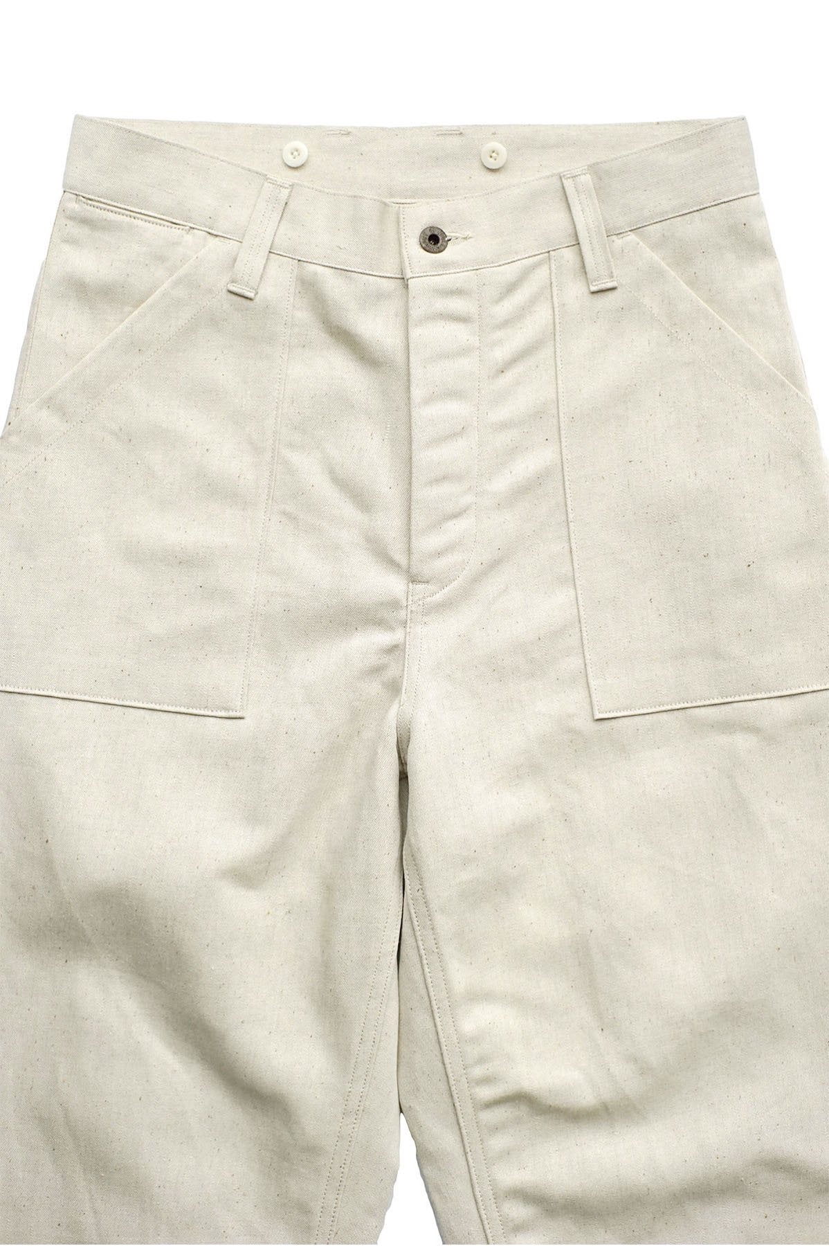 Nigel Cabourn - DECK PANT C/L DENIM - IVORY