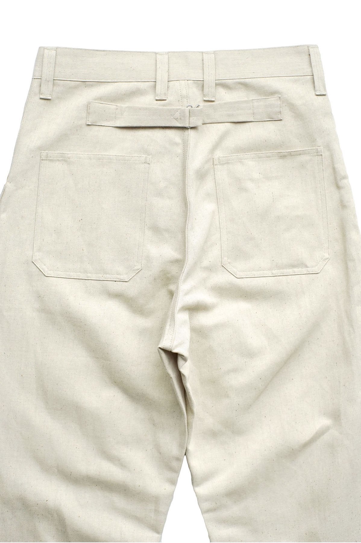 Nigel Cabourn - DECK PANT C/L DENIM - IVORY