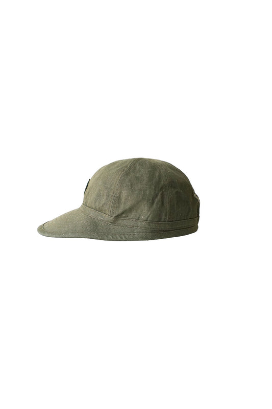 Nigel Cabourn - BASIC CAP C/L DENIM -OLIVE