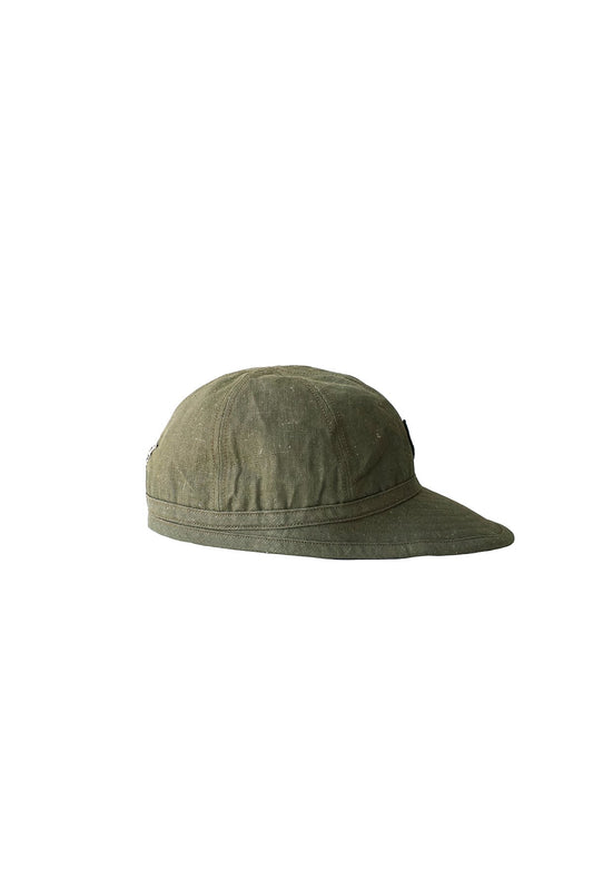 Nigel Cabourn - BASIC CAP C/L DENIM -OLIVE