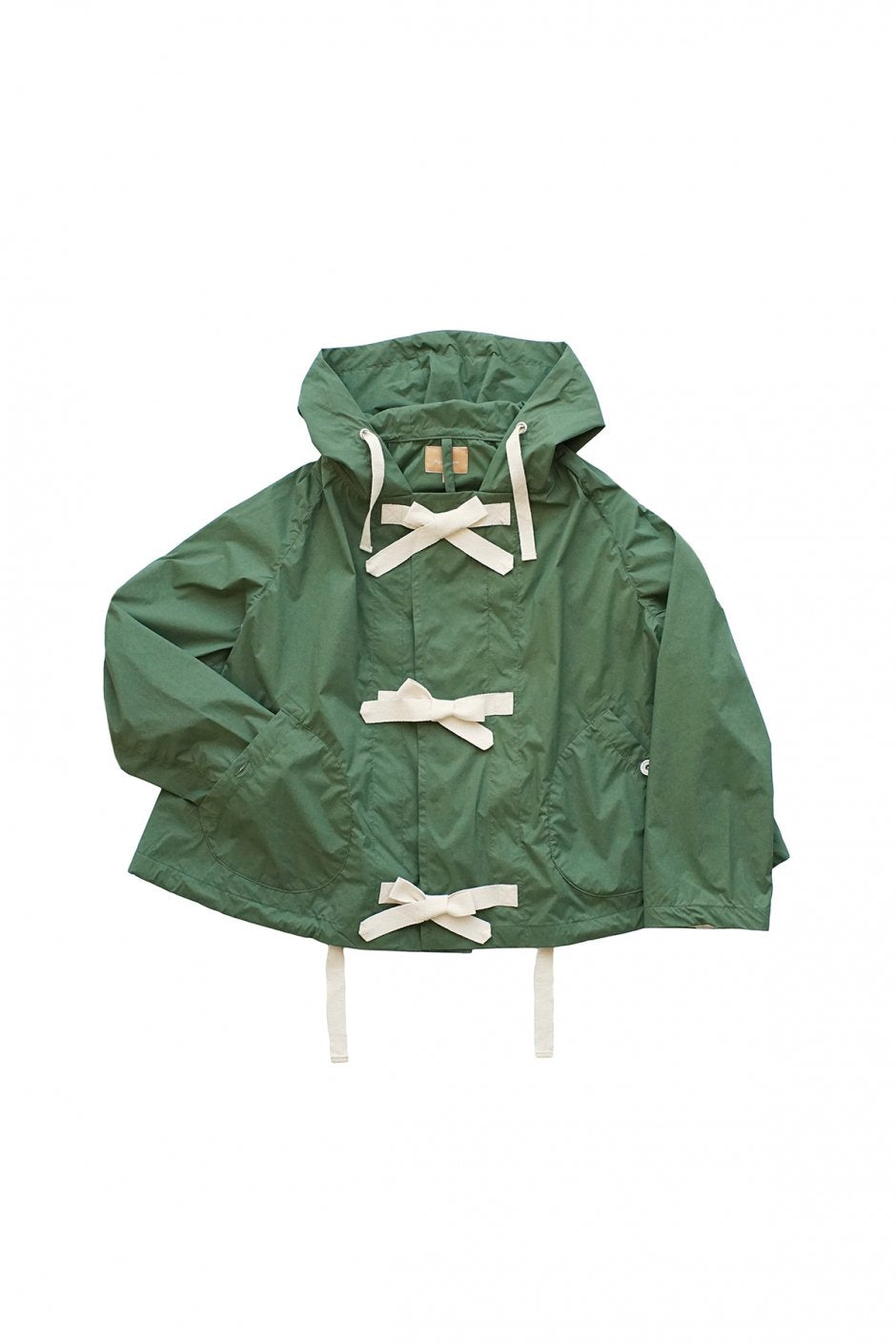 Nigel Cabourn woman - NAVAL RESCUE JACKET TASLAN NYLON VEGETABLE DYE - GREEN