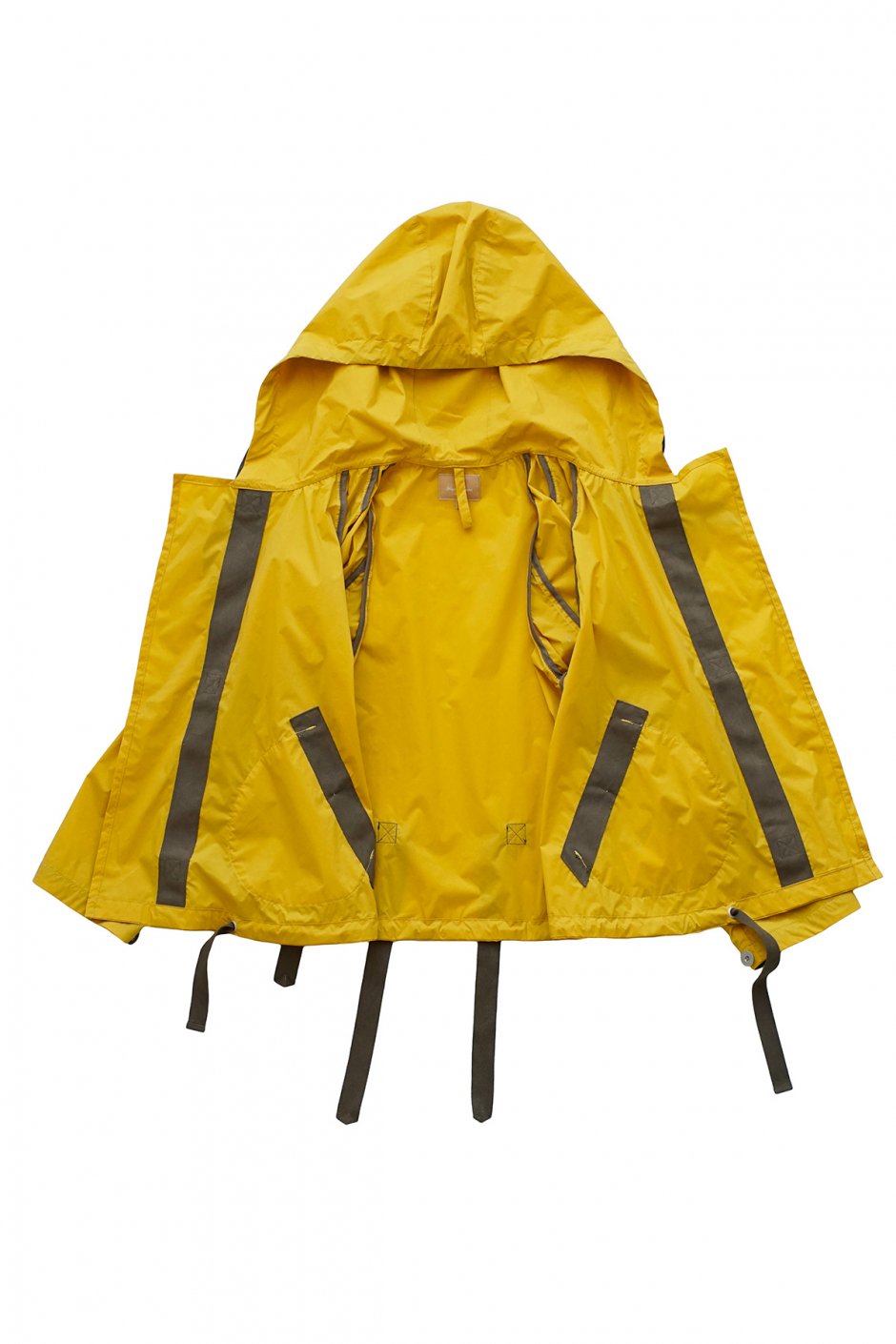 Nigel Cabourn woman - NAVAL RESCUE JACKET TASLAN NYLON VEGETABLE DYE - YELLOW