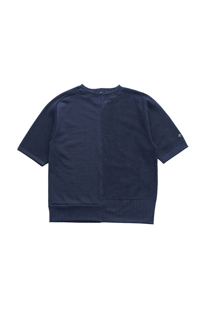 Nigel Cabourn - ARMY CREW JERSEY HALF SLEEVE - NAVY