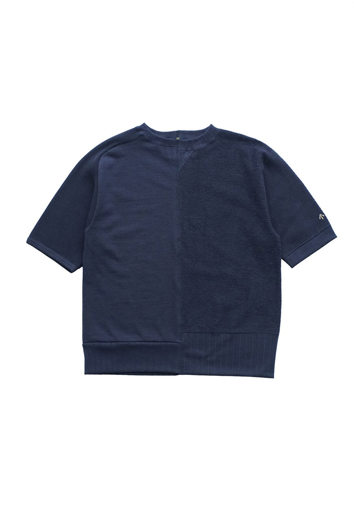 Nigel Cabourn - ARMY CREW JERSEY HALF SLEEVE - NAVY