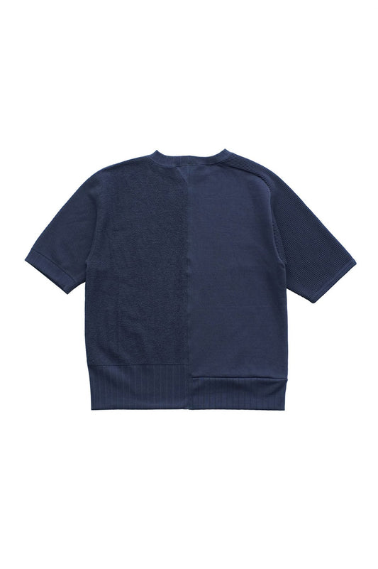 Nigel Cabourn - ARMY CREW JERSEY HALF SLEEVE - NAVY