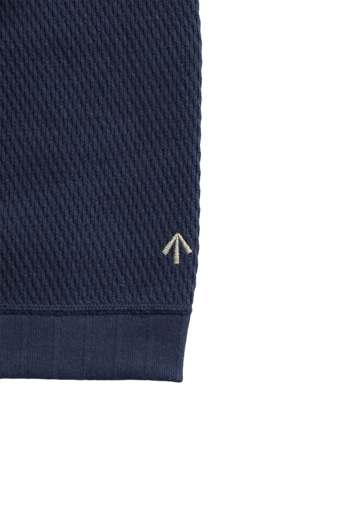 Nigel Cabourn - ARMY CREW JERSEY HALF SLEEVE - NAVY