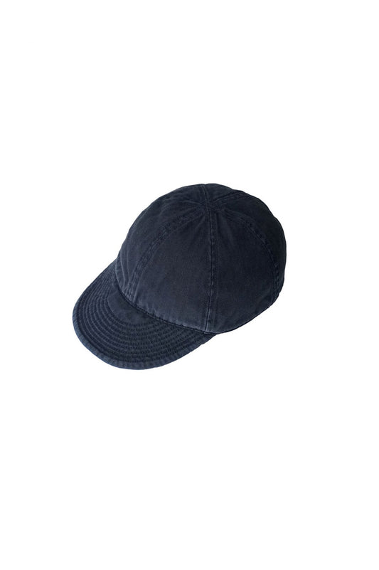 NIGEL CABOURN - LYBRO MECHANICS CAP - GARMENT DYE COTTON HERINGBONE - NAVY