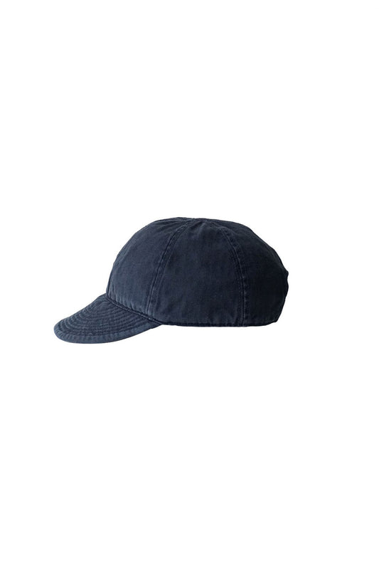 NIGEL CABOURN - LYBRO MECHANICS CAP - GARMENT DYE COTTON HERINGBONE - NAVY