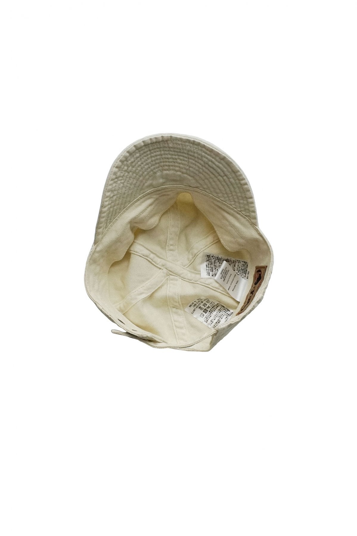 NIGEL CABOURN - LYBRO MECHANICS CAP - GARMENT DYE COTTON HERINGBONE - IVORY