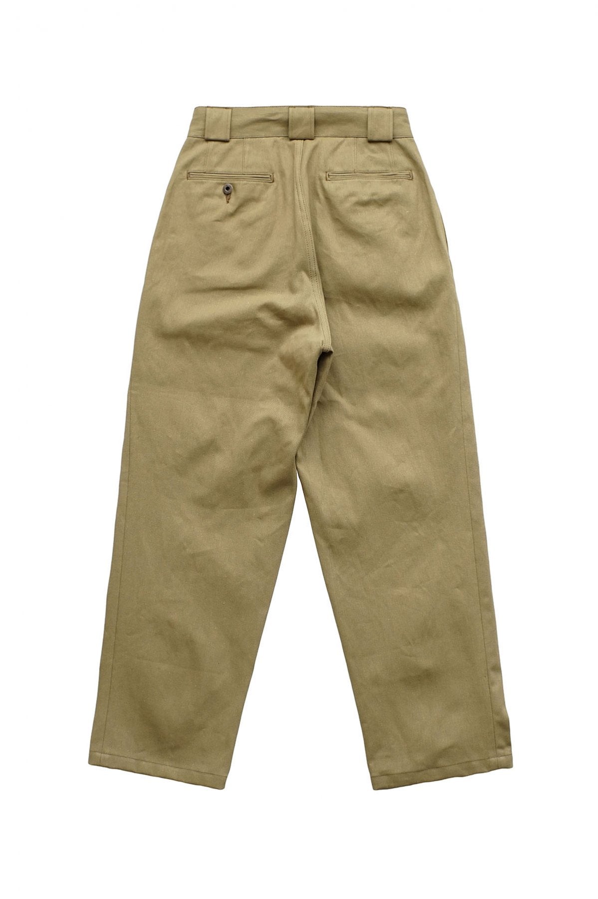 Nigel Cabourn - 2PLEATS WIDE PANT VINTAGE TWILL - KHAKI