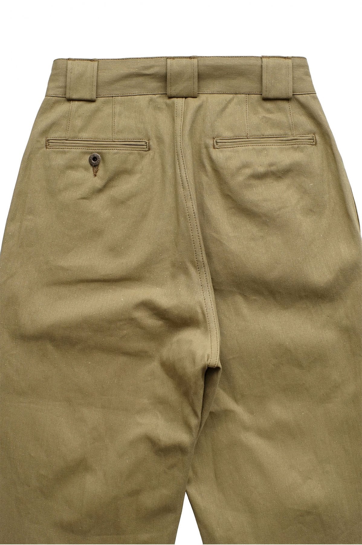 Nigel Cabourn - 2PLEATS WIDE PANT VINTAGE TWILL - KHAKI