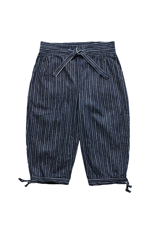 Porter Classic - HAWAIIAN DENIM KARATE PANTS - BLUE