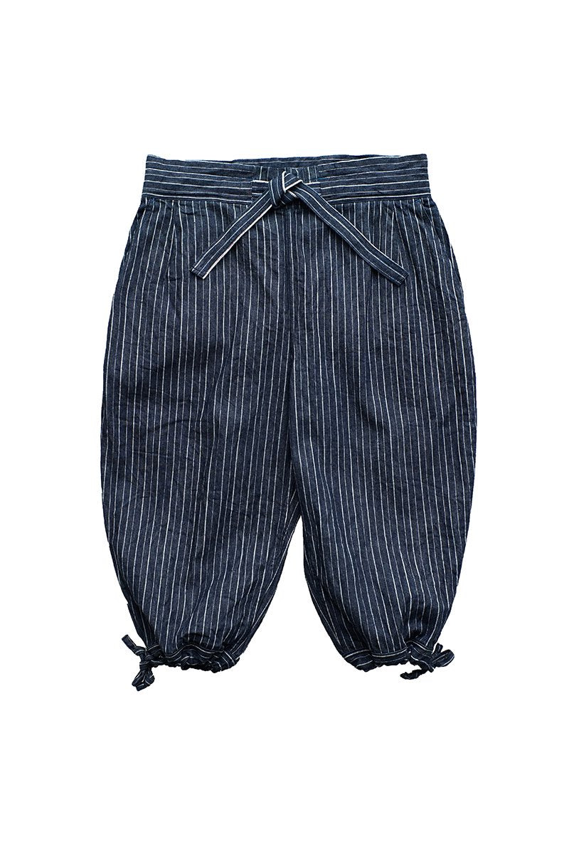 Porter Classic - HAWAIIAN DENIM KARATE PANTS - BLUE