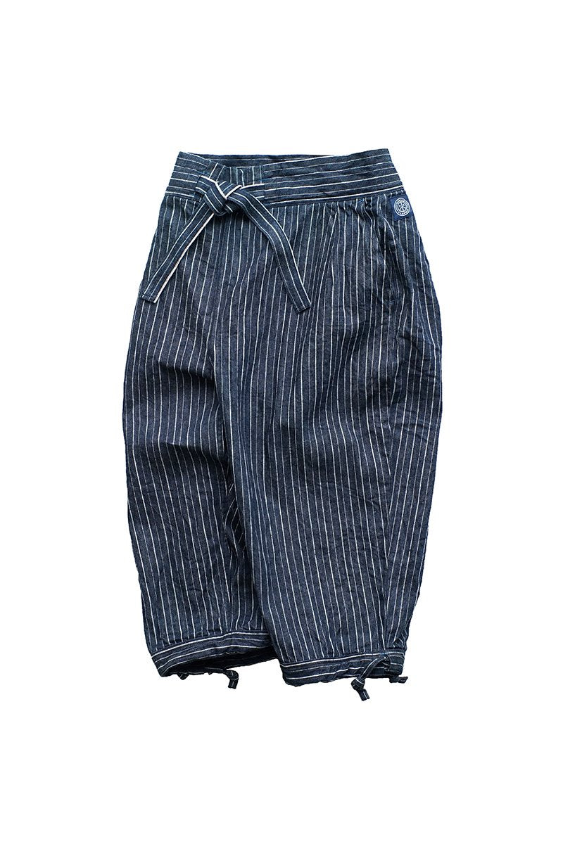 Porter Classic - HAWAIIAN DENIM KARATE PANTS - BLUE