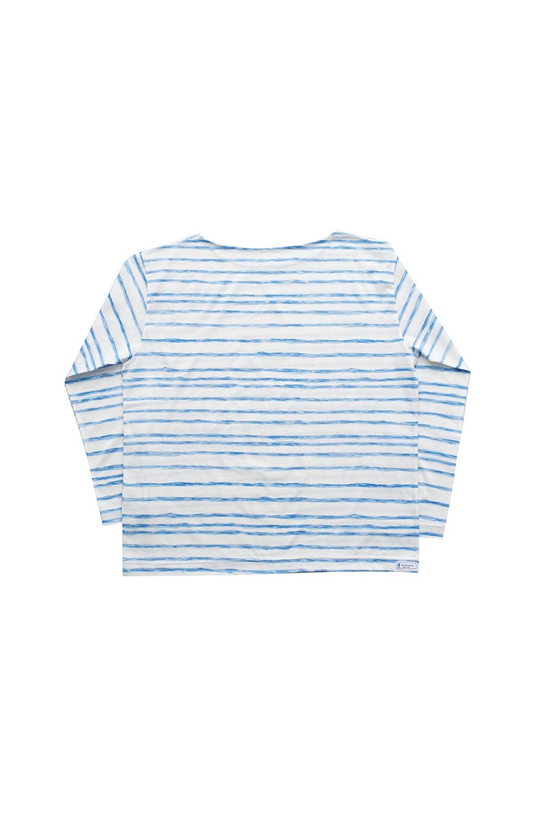 Porter Classic - ARTIST BORDER LONG T-SHIRT 2019 - BLUE