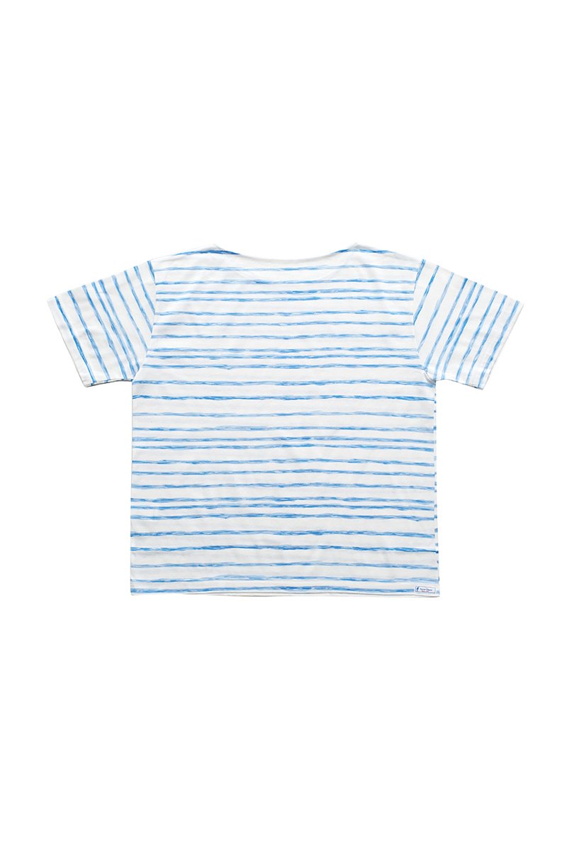 Porter Classic - ARTIST BORDER T-SHIRT 2019 - BLUE