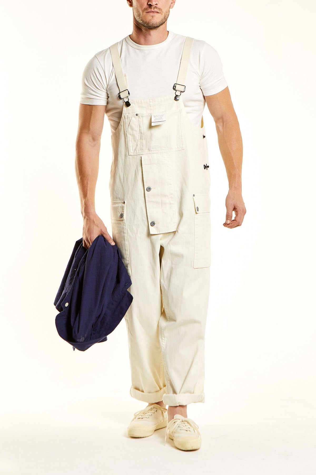 NIGEL CABOURN - LYBRO NAVAL DUNGAREE - NATURAL