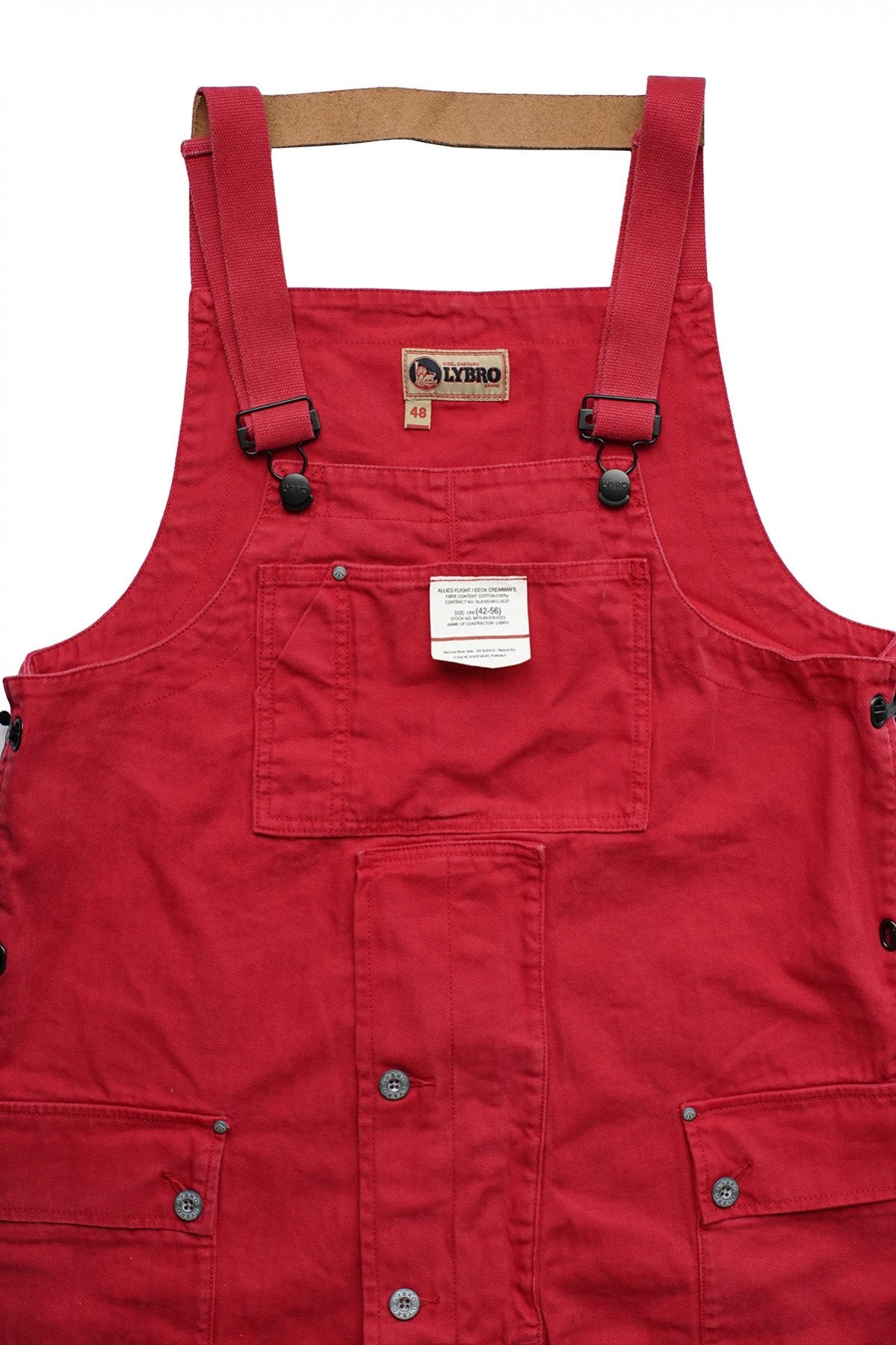 NIGEL CABOURN - LYBRO NAVAL DUNGAREE - RED