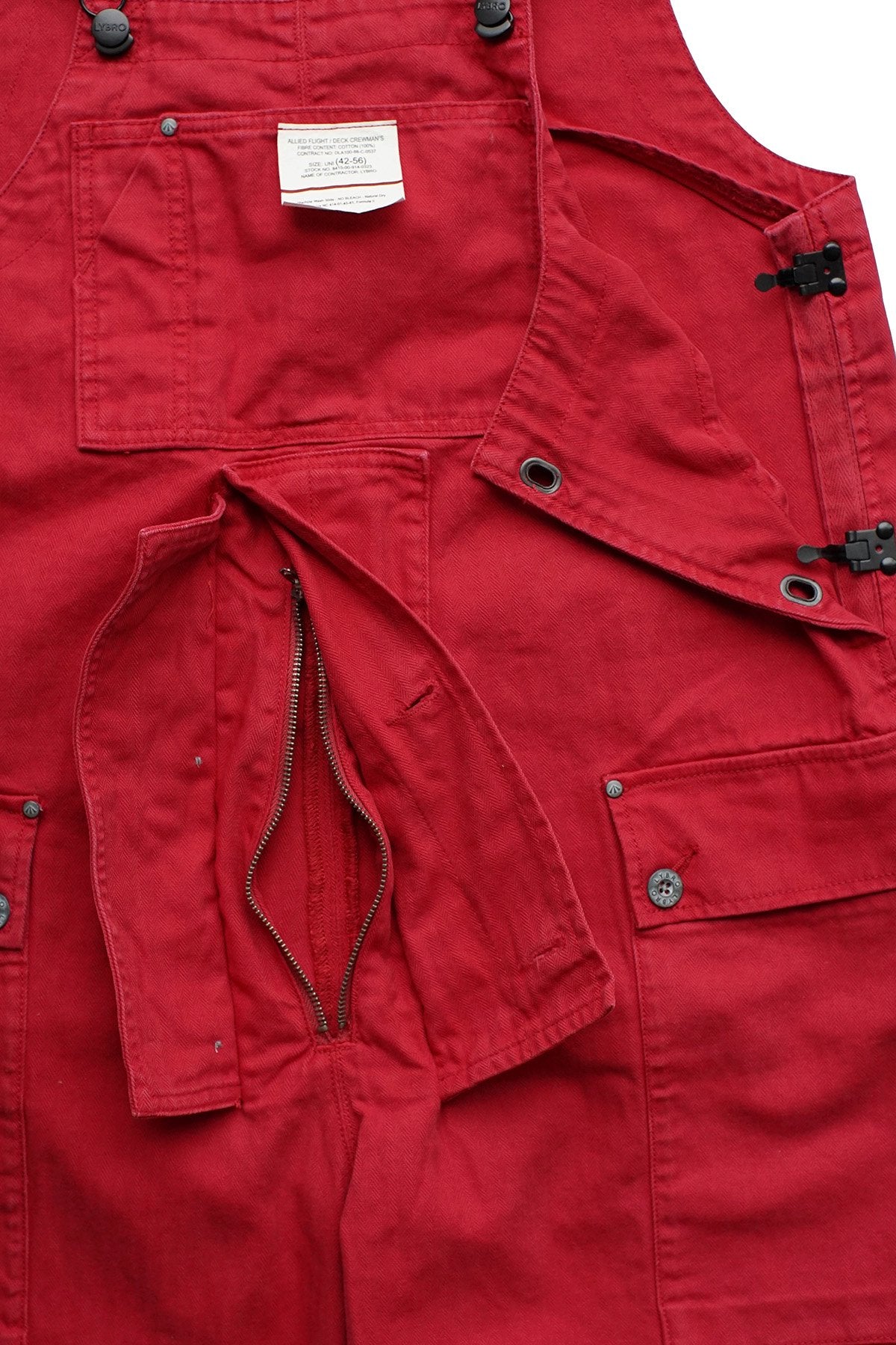 NIGEL CABOURN - LYBRO NAVAL DUNGAREE - RED