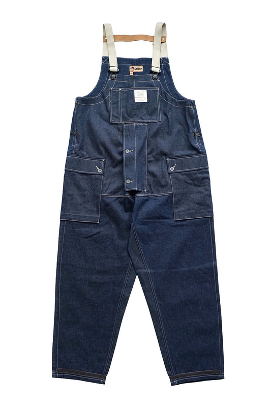 NIGEL CABOURN - LYBRO NAVAL DUNGAREE - JAPANESE DENIM MIX INDIGO