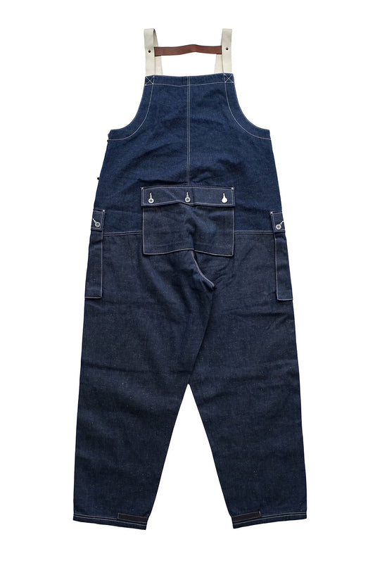 NIGEL CABOURN - LYBRO NAVAL DUNGAREE - JAPANESE DENIM MIX INDIGO