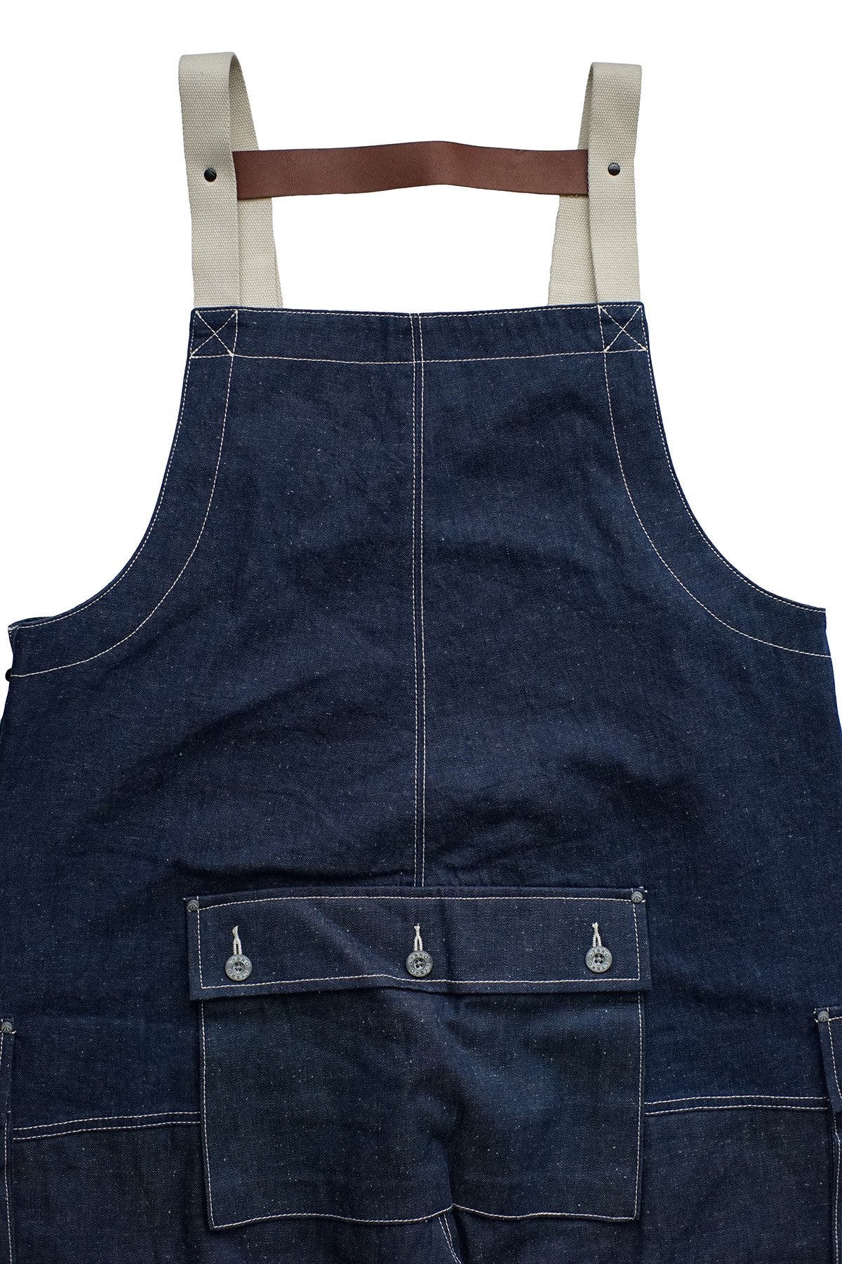 NIGEL CABOURN - LYBRO NAVAL DUNGAREE - JAPANESE DENIM MIX INDIGO