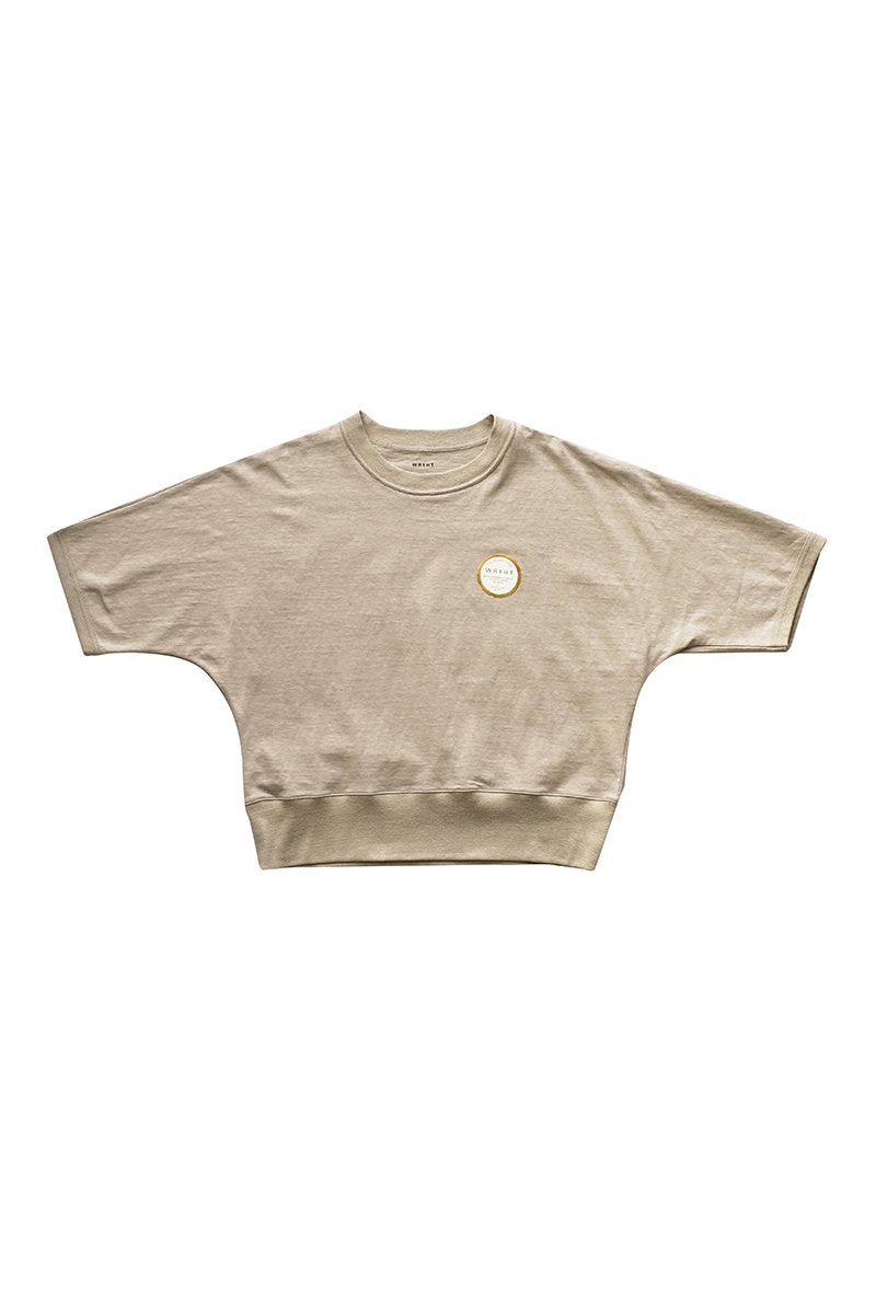 WRYHT- DORMAN SLEEVE BINDER-NECK TEE - DUNE