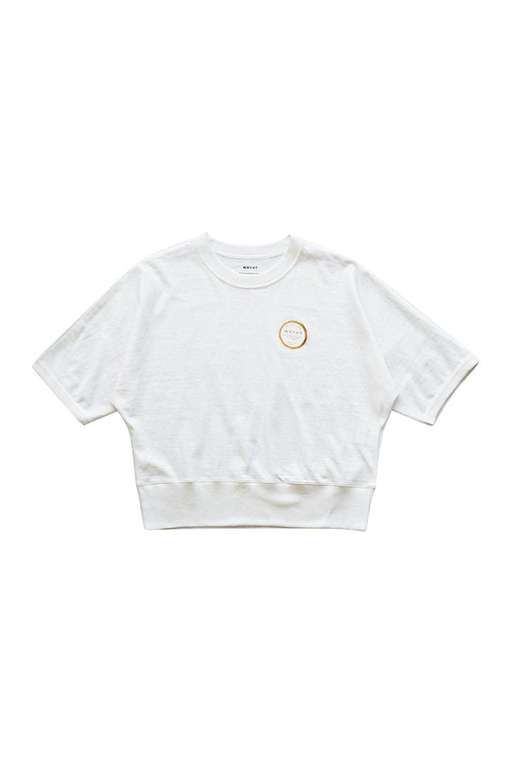 WRYHT- DORMAN SLEEVE BINDER-NECK TEE - OFF WHITE