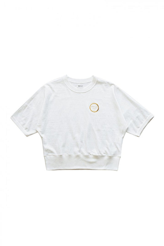 WRYHT- DORMAN SLEEVE BINDER-NECK TEE - OFF WHITE