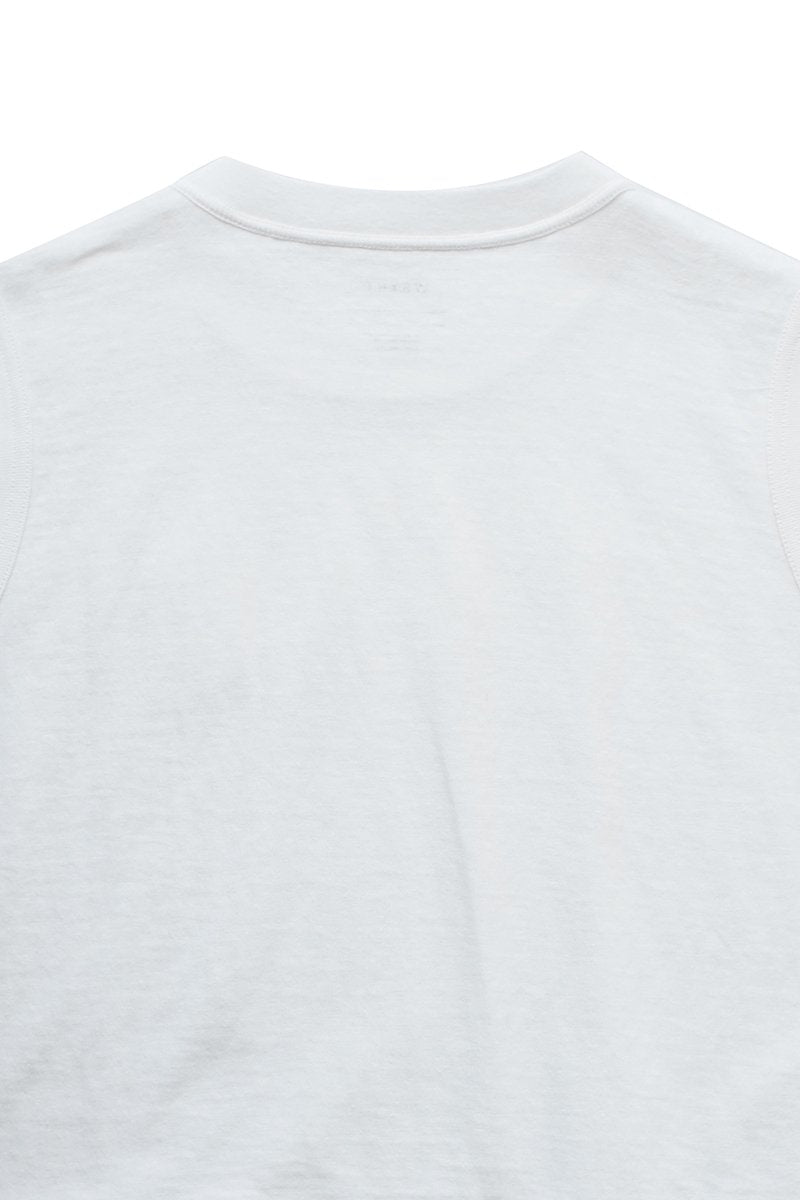 WRYHT- SLEEVELESS BINDER-NECK TEE - OFF WHITE