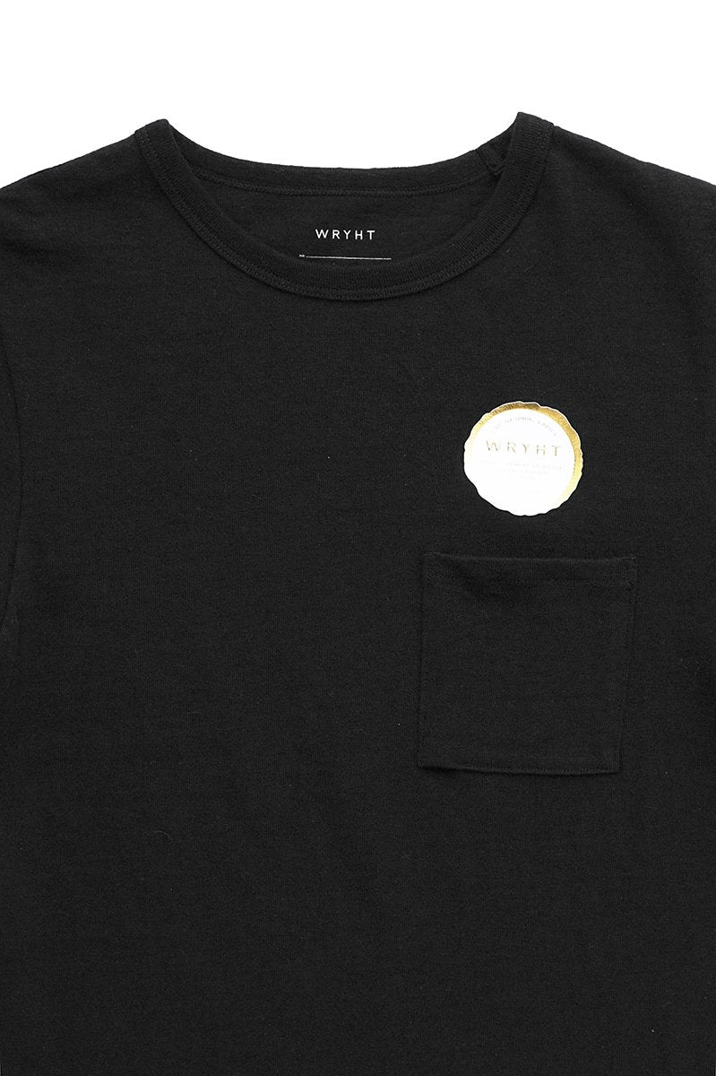 WRYHT- TINY BINDER-NECK TEE - BLACK