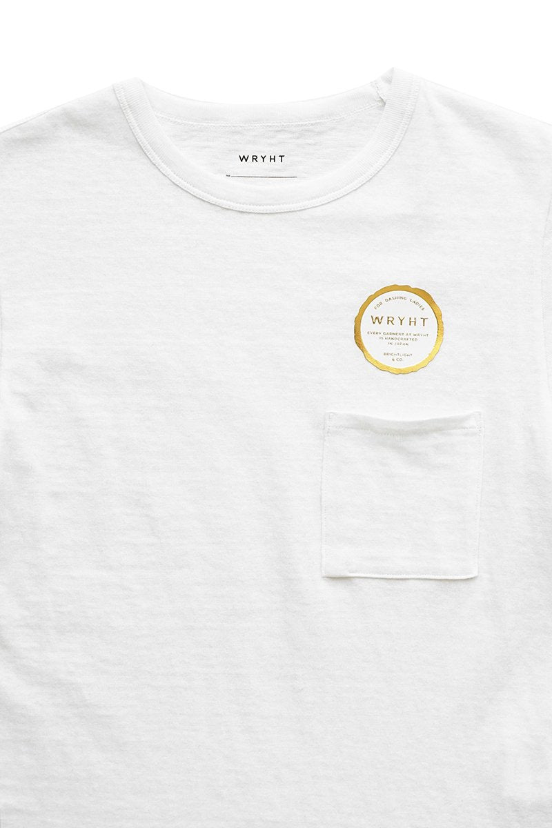 WRYHT- TINY BINDER-NECK TEE - OFF WHITE