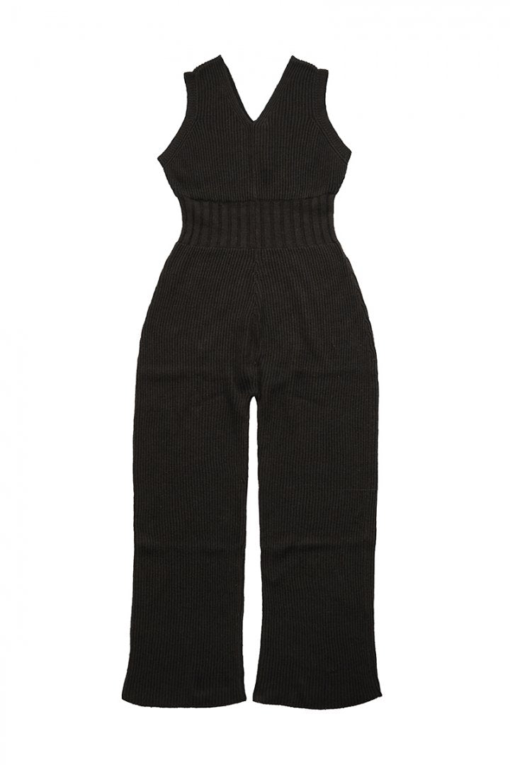 WRYHT- SLEEVELESS KNIT SUITS - BLACK