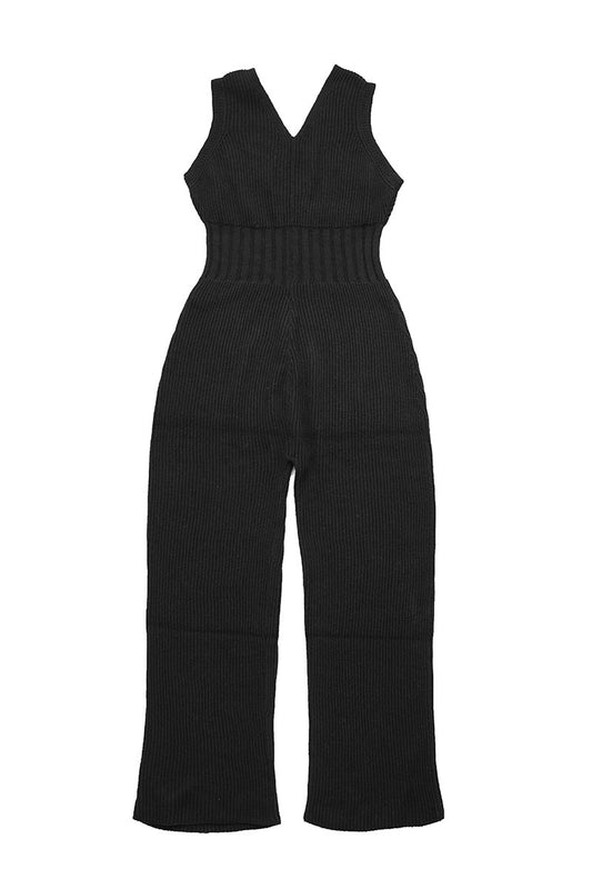 WRYHT- SLEEVELESS KNIT SUITS - BLACK