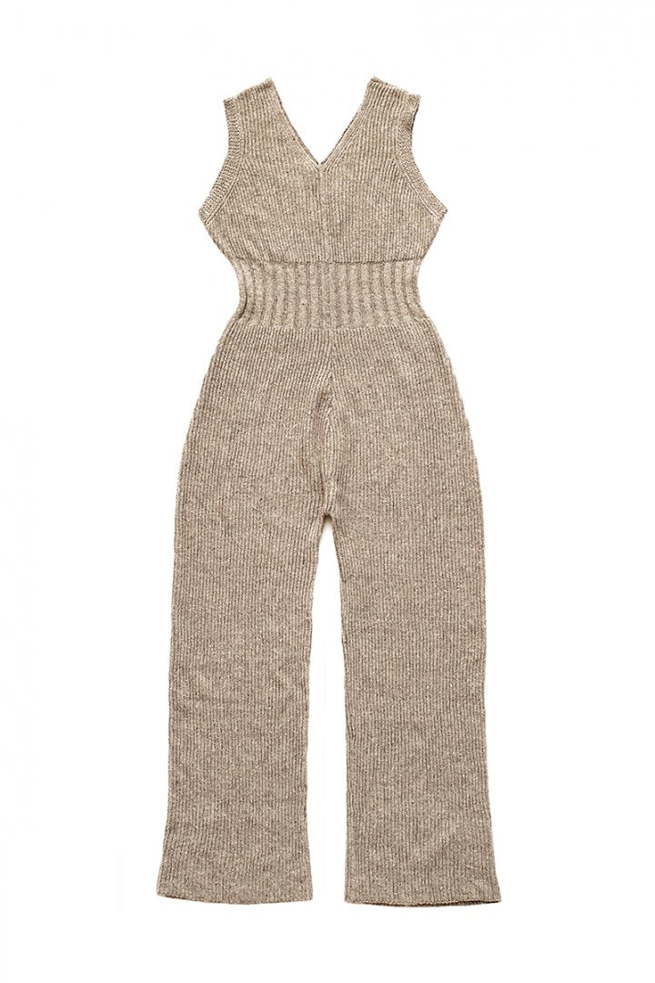 WRYHT- SLEEVELESS KNIT SUITS - DUNE