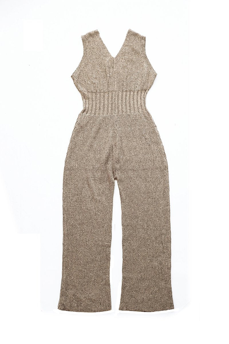 WRYHT- SLEEVELESS KNIT SUITS - DUNE