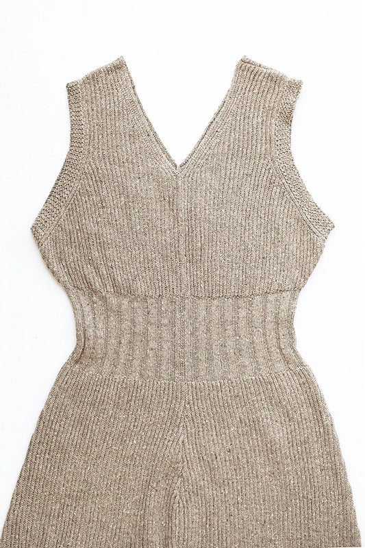 WRYHT- SLEEVELESS KNIT SUITS - DUNE