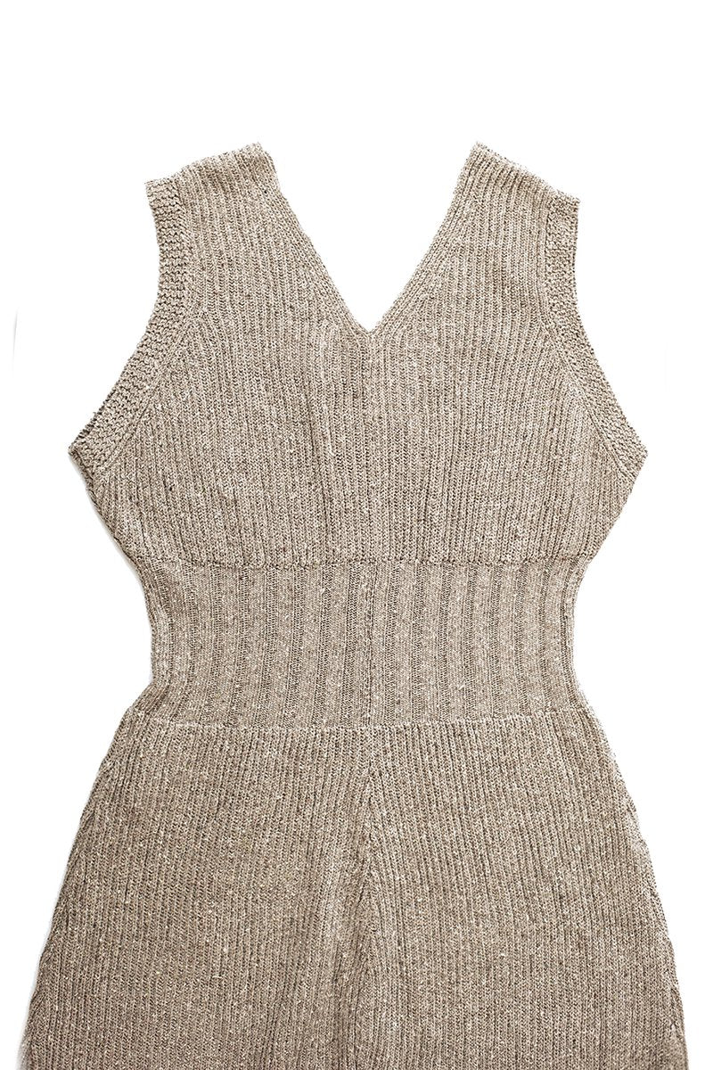 WRYHT- SLEEVELESS KNIT SUITS - DUNE