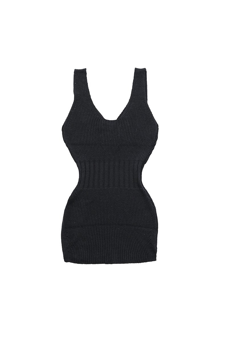 WRYHT- KNIT BODY-SUITS - BLACK