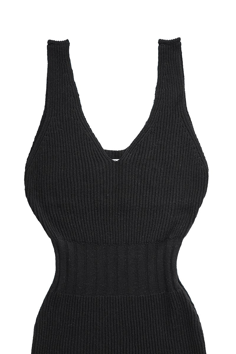 WRYHT- KNIT BODY-SUITS - BLACK